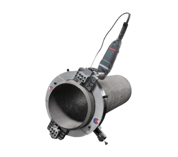 Pneumatic and electric pipe cold cutting and bevelling equipment’s